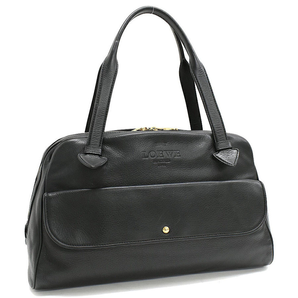 Loewe Handbag Boston Bag Heritage Leather Black